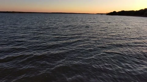 Fly Over Lake Sunset Video stock 220531931