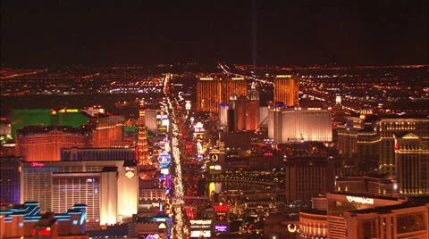 Fly Over Las Vegas Stock Footage 39789552