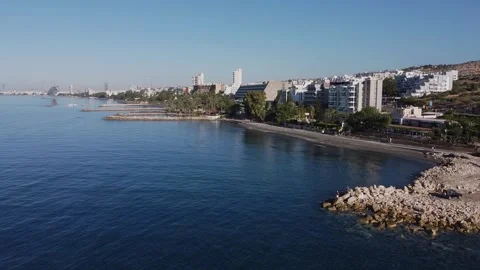 Fly over Limassol Video stock 134534839