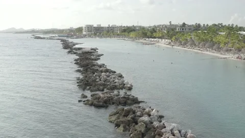 Fly over Mambo beach 스톡 동영상 205439658