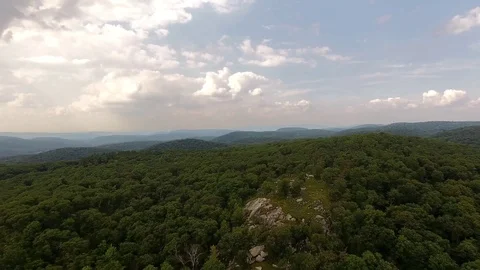 Fly Over Mountain Rain Forest Stock Footage 114823172