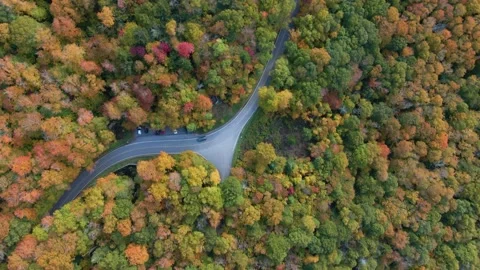 Fly Over Mountain Road (4k) Video stock 168331328