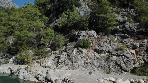 Fly over the mountains 02 Video stock 127247927