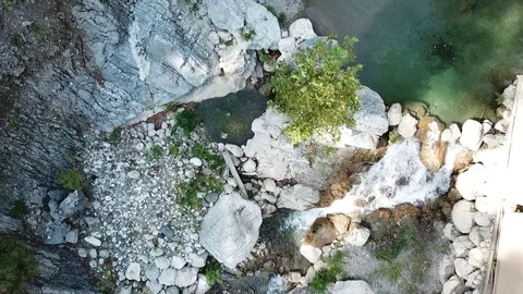 Fly over the mountains 05 Video stock 127248514