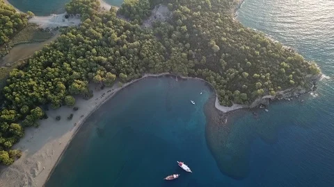 Fly over the mountains 06 Stock Footage 127248603