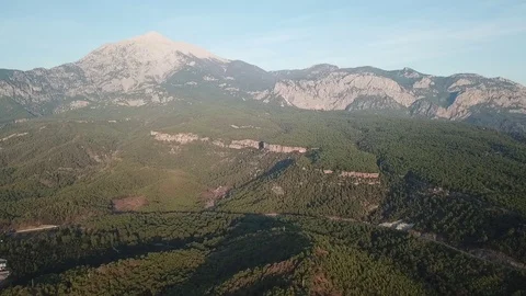 Fly over the mountains 09 Stock Footage 127248969