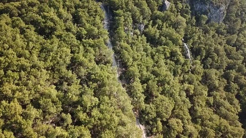 Fly over the mountains 12 Video stock 127249823