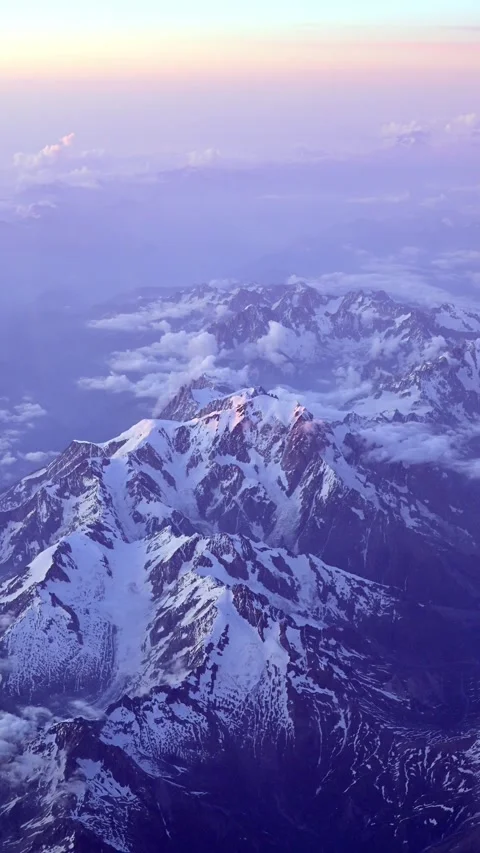 Fly over the mountains 스톡 동영상 312196053