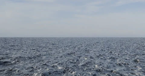 Fly over an ocean. 3d animation of an ocean. fly over a large ocean Stock Footage 339092331