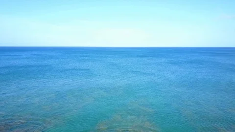 Fly over Ocean Reef Stock Footage