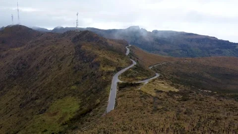 Fly over paramo of letras - manizales Vídeo Stock 287704441