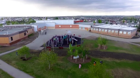 Fly Over Playground Stock Footage 92131091