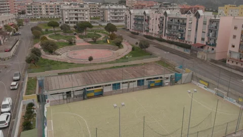 Fly over a popular district 動画素材 176758047