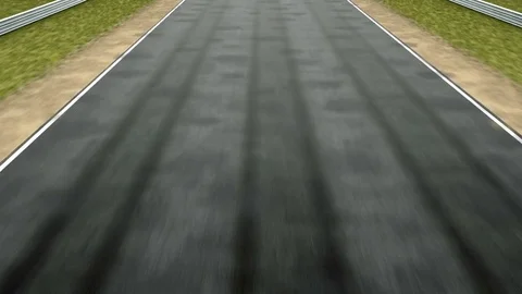 Fly over race track seamless loop 3d animation Video stock 70303759