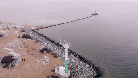 Fly over radar station Stock Footage 145939479