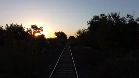 Fly over the railways Stock Footage 150402005