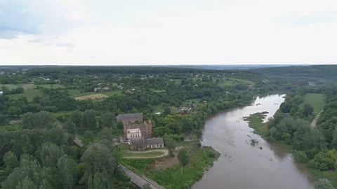 Fly over the river, aerial view 스톡 동영상 112614593