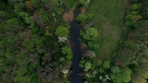 Fly over river Stock Footage 86259624