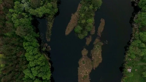 Fly over river 스톡 동영상 89011050