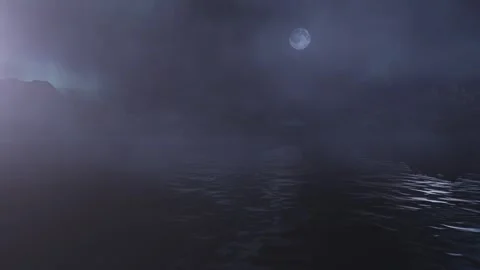 Fly Over River. River Background Animation. Loop Animation Stock Footage 275632015