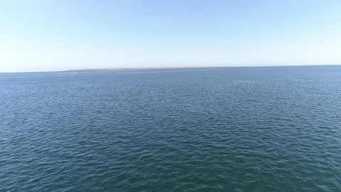 Fly over Sea Drone Stock Footage