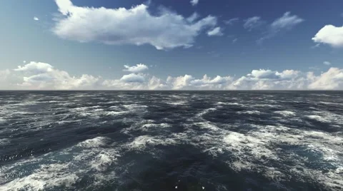 Fly Over Sea Video stock 50615733