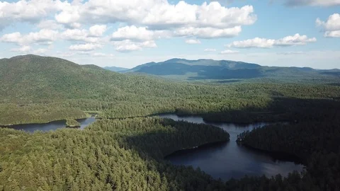 Fly over of summer mountains Stock Footage 119427152