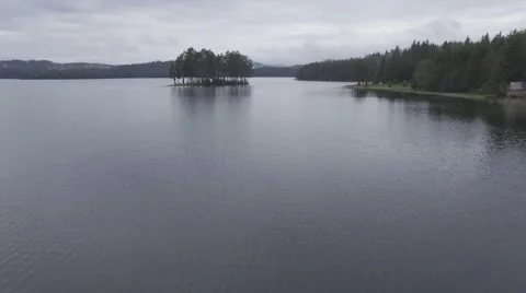 FLY OVER A TINY ISLAND. Stock-Footage 65365511