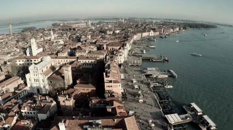 Fly over Venice Stock Footage 47598364