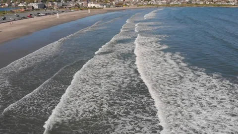 Fly over waves Stock Footage 109631585