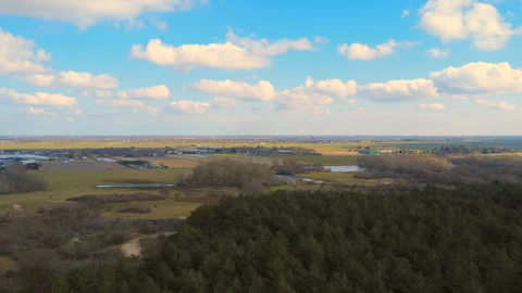 Fly over woods Stock Footage 305480872