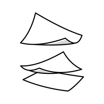 Fly paper document color icon vector illustration Stock Illustration