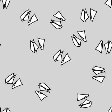Fly paper document vector seamless pattern Stock Illustration