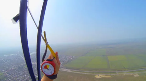 Fly parachutes Stock Footage 33379714