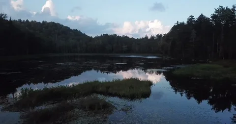 Fly Pond in Old Forge - Fast Accent Forward Stock-Footage 113967530