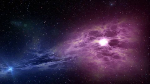 Fly to the Red Nebula Stock Footage 81677134