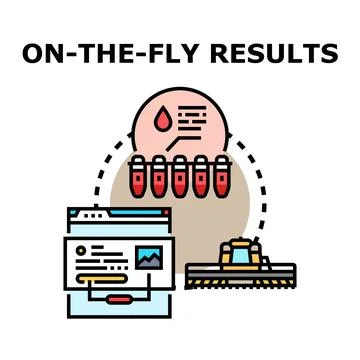 On the fly results for fast data diagnostics Stock Illustration