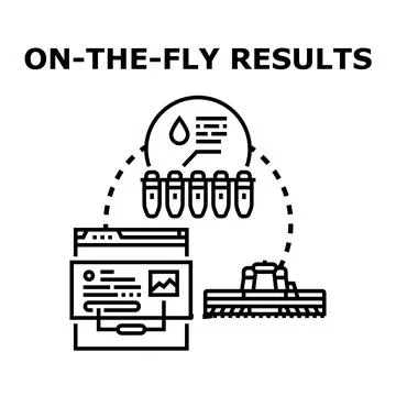 On the fly results for fast data diagnostics Stock Illustration