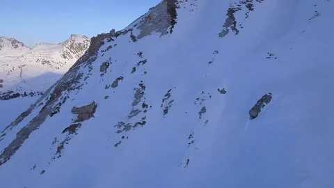 Fly into rock and up 4K Stock Footage 128982880