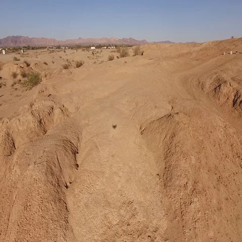 Fly on Salvation Mountain Stock Footage 69302059