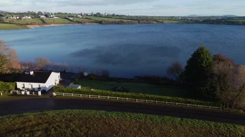 Fly side of the lake Stock Footage 229321472