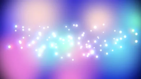 Fly silver glitters on blue and purple sky Video stock 196851012