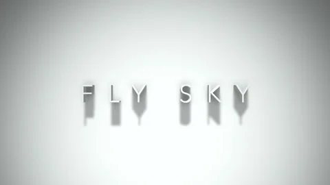 Fly sky 3D title animation with shadows on a white background Stock-Footage 297570187