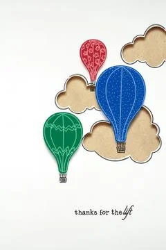 Fly to the sky. Stock Photos
