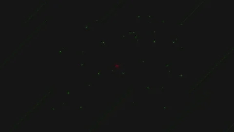 Fly small glitters in dark space Video stock 209777563