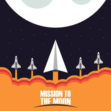 Fly to space 스톡 일러스트