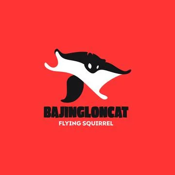 Fly Squirrel Logo Stock Illustration