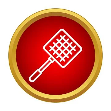Fly swatter insect pest control icon illustration Stock Illustration