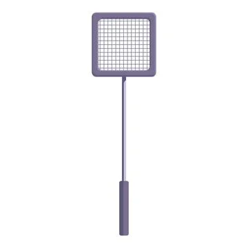 Fly swatter killing insects, controlling pests, and maintaining hygiene Stock Illustration
