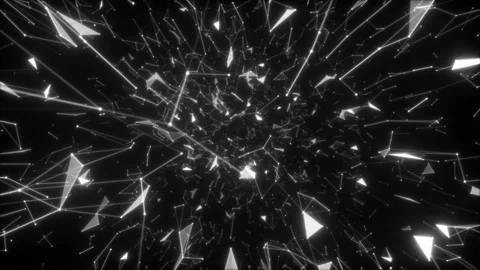 Fly through abstract 3D rendering of a scientific technology data binary code Stock Footage 97506145